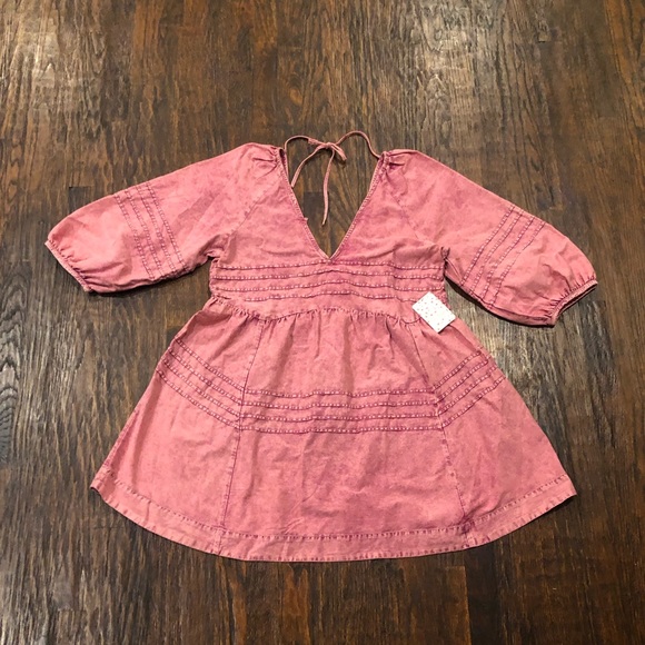 FREE PEOPLE Sweet Surrender Denim Minidress XL - Picture 7 of 12